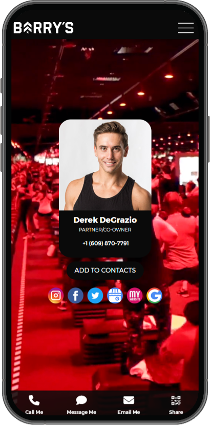 a clients instacard - Derek DeGrazio
